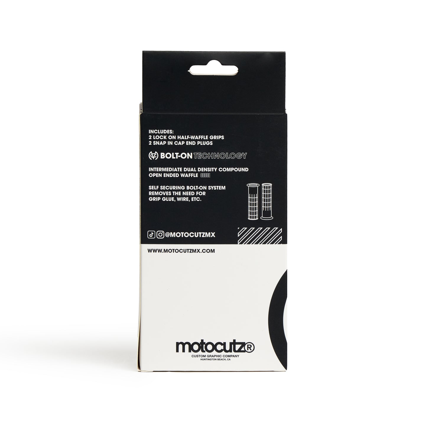 Mid Flange Bolt-On Grips Red Dye