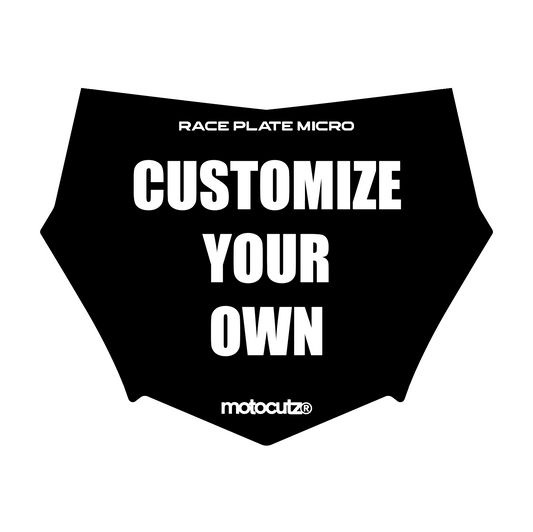 Custom Race Plate Micro Decal