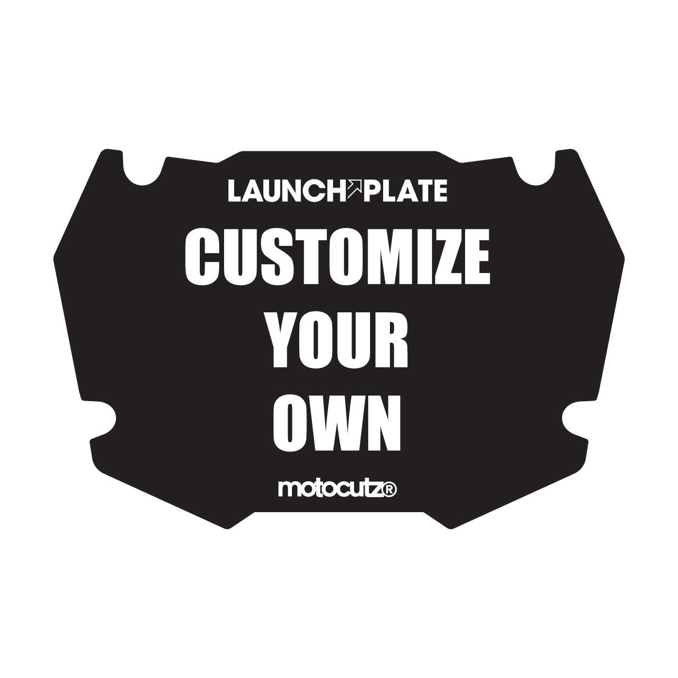 Custom Launch Plate Decal