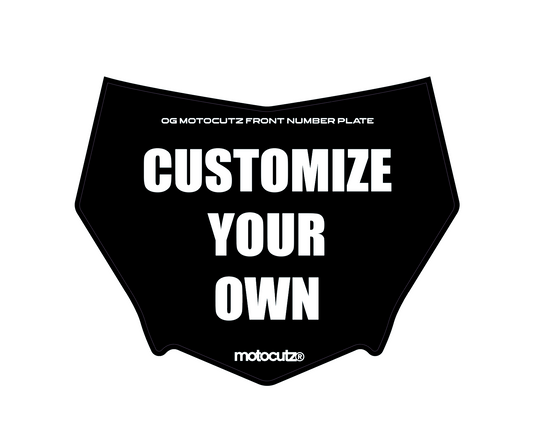 CUSTOM OG MOTOCUTZ NUMBER PLATE DECAL
