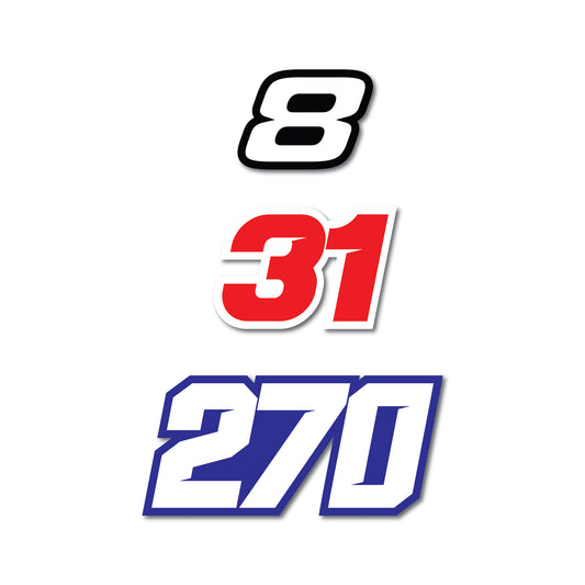 Outline Cut Numbers