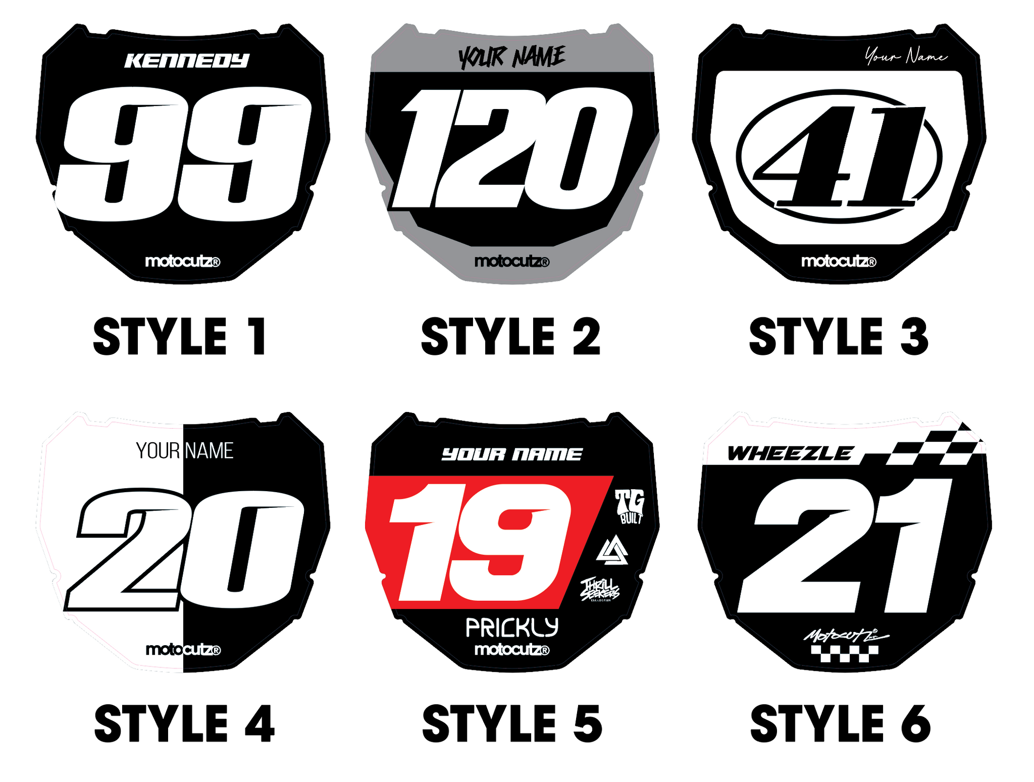 SURRON NUMBER PLATE DECAL – MotocutzMX