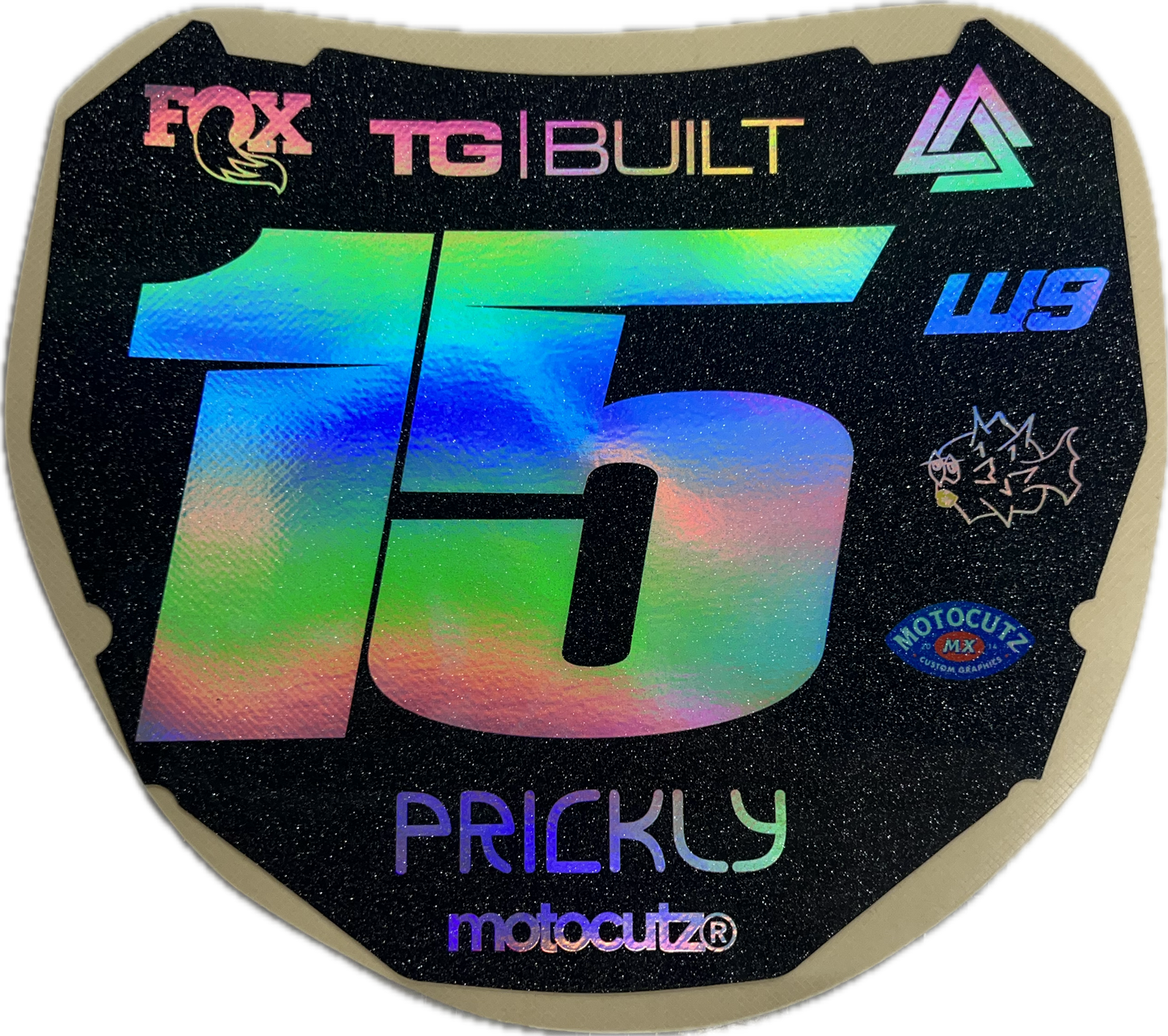 (PRE-MADE) SURRON PLATE 7 - ODI/HOLOGRAM/SPARKLE