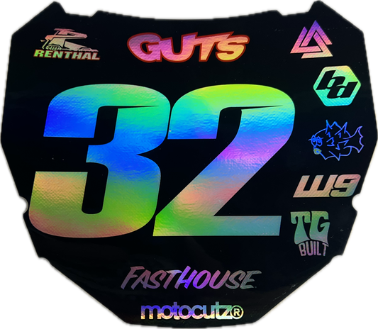 (PRE-MADE) SURRON PLATE 8 - ODI/HOLOGRAM/GLOSS