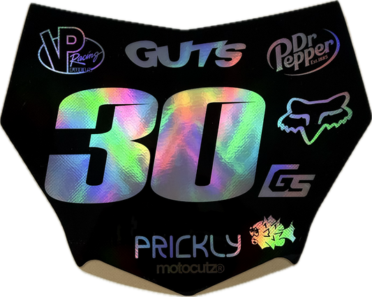 (PRE-MADE) SURRON PLATE 18 - MOTOCUTZ/HOLOGRAM/GLOSS