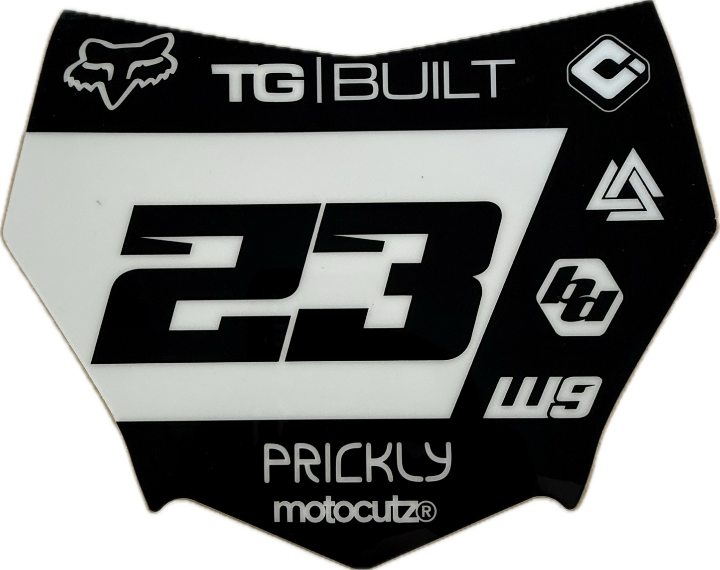 (PRE-MADE) SURRON PLATE 19 - MOTOCUTZ/GLOSS
