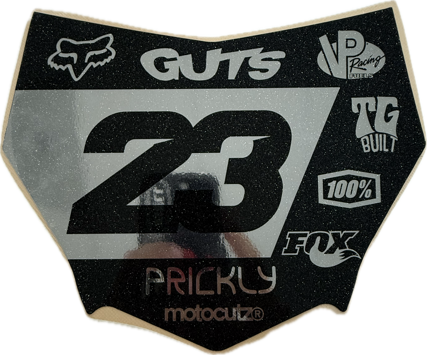 (PRE-MADE) SURRON PLATE 24 - MOTOCUTZ/CHROME/SPARKLE