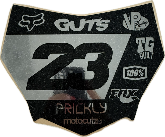(PRE-MADE) SURRON PLATE 24 - MOTOCUTZ/CHROME/SPARKLE