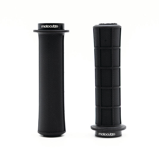Mid Flange Bolt-On Grips Black