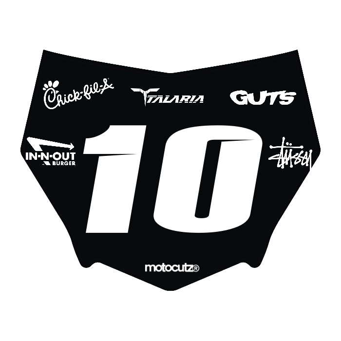 CUSTOM MOTOCUTZ FRONT PLATE DECAL