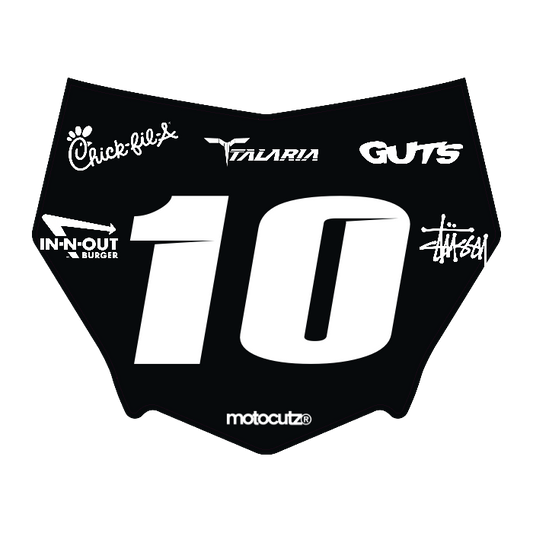 CUSTOM MOTOCUTZ FRONT PLATE DECAL