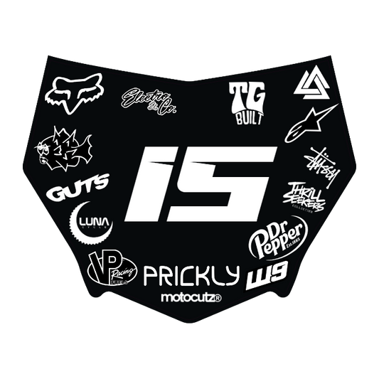CUSTOM MOTOCUTZ FRONT PLATE DECAL