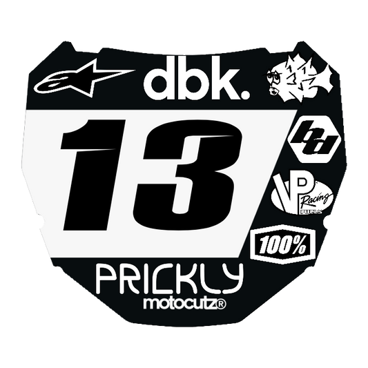 CUSTOM ODI NUMBER PLATE DECAL