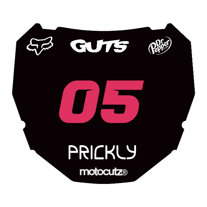 CUSTOM ODI NUMBER PLATE DECAL