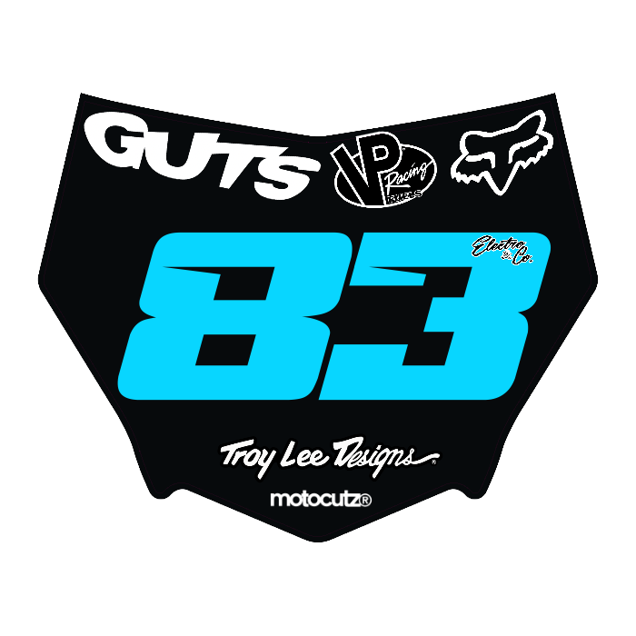 CUSTOM MOTOCUTZ FRONT PLATE DECAL
