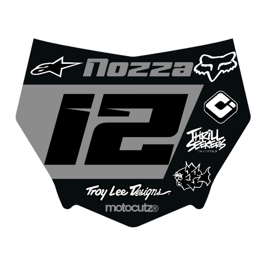 CUSTOM MOTOCUTZ FRONT PLATE DECAL