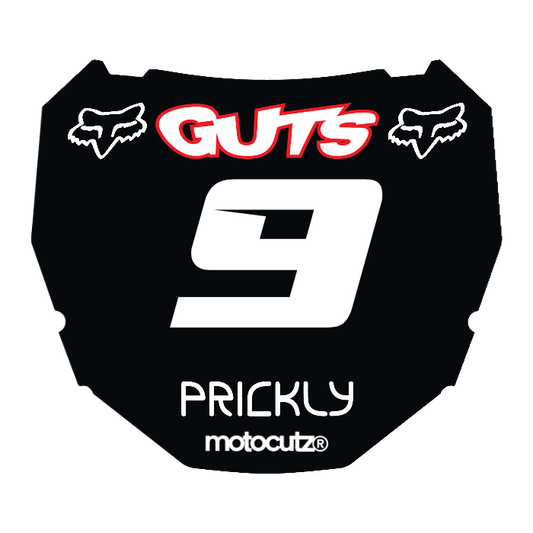 CUSTOM ODI NUMBER PLATE DECAL