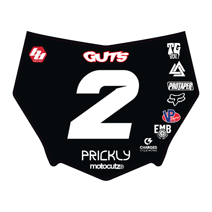 CUSTOM MOTOCUTZ FRONT PLATE DECAL
