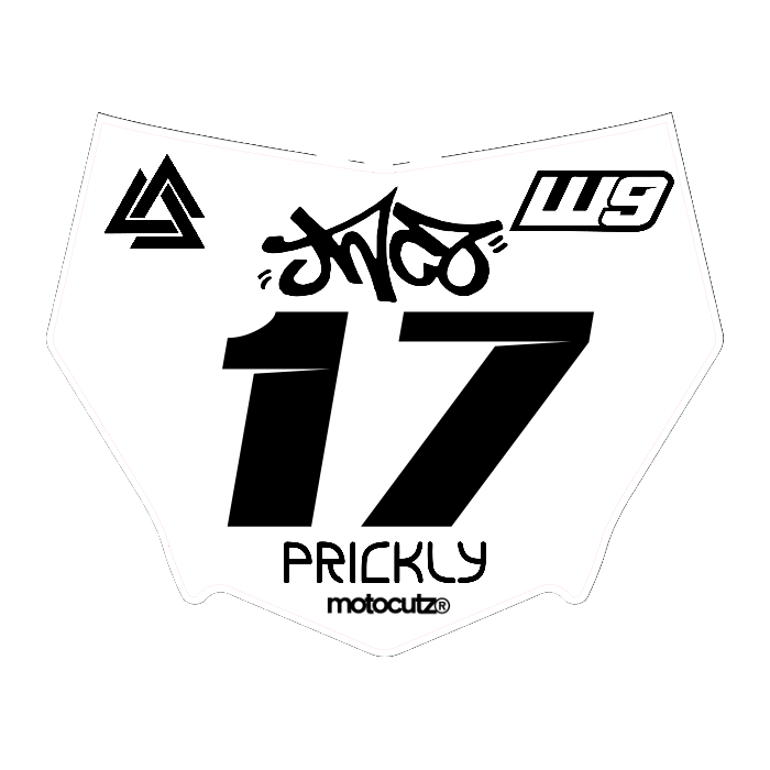 CUSTOM MOTOCUTZ FRONT PLATE DECAL
