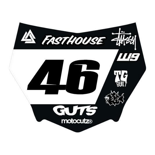 CUSTOM MOTOCUTZ FRONT PLATE DECAL
