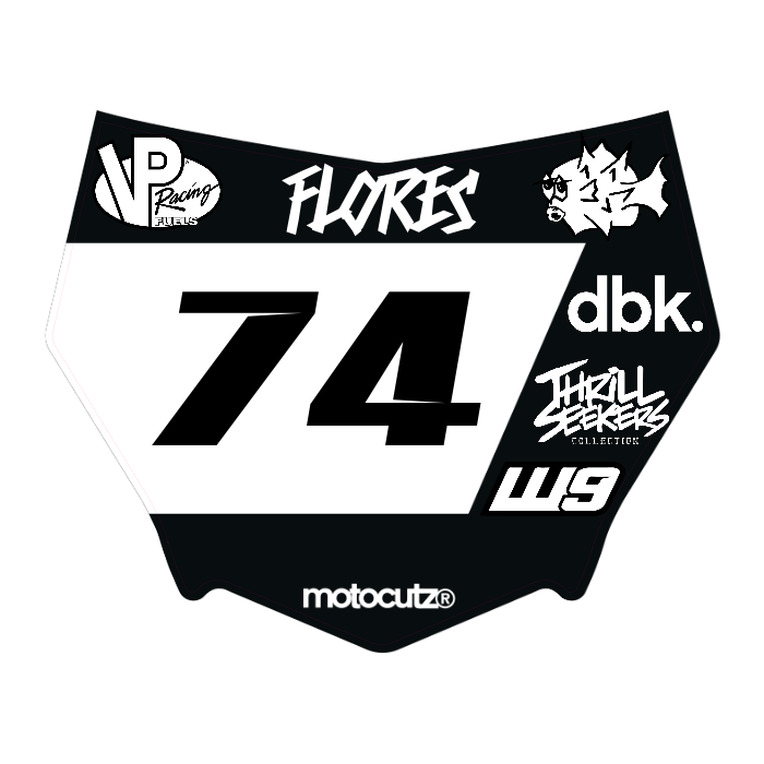 CUSTOM MOTOCUTZ FRONT PLATE DECAL