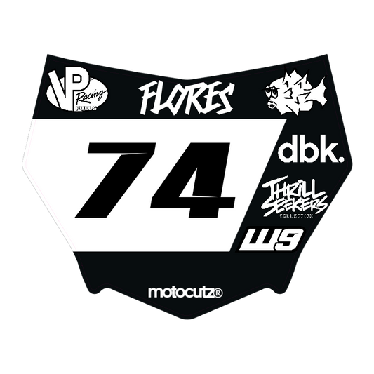 CUSTOM MOTOCUTZ FRONT PLATE DECAL