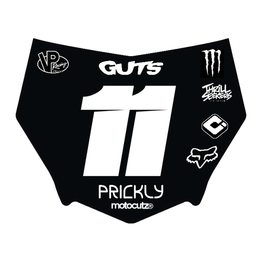 CUSTOM MOTOCUTZ FRONT PLATE DECAL