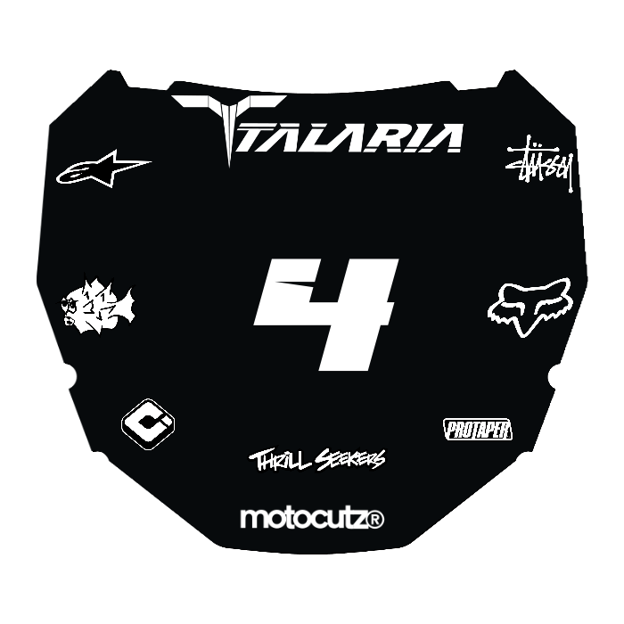 CUSTOM ODI NUMBER PLATE DECAL