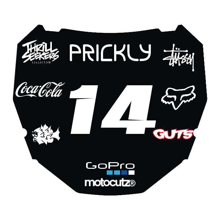 CUSTOM ODI NUMBER PLATE DECAL