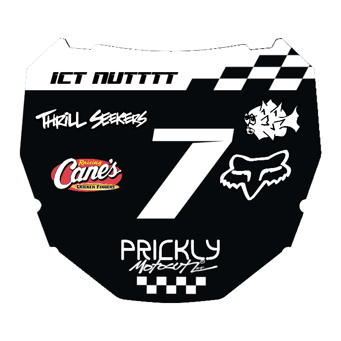 CUSTOM ODI NUMBER PLATE DECAL