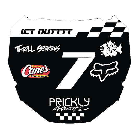 CUSTOM ODI NUMBER PLATE DECAL