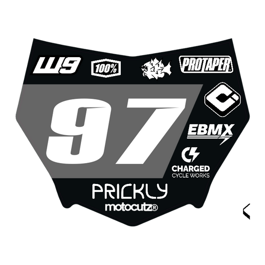 CUSTOM MOTOCUTZ FRONT PLATE DECAL