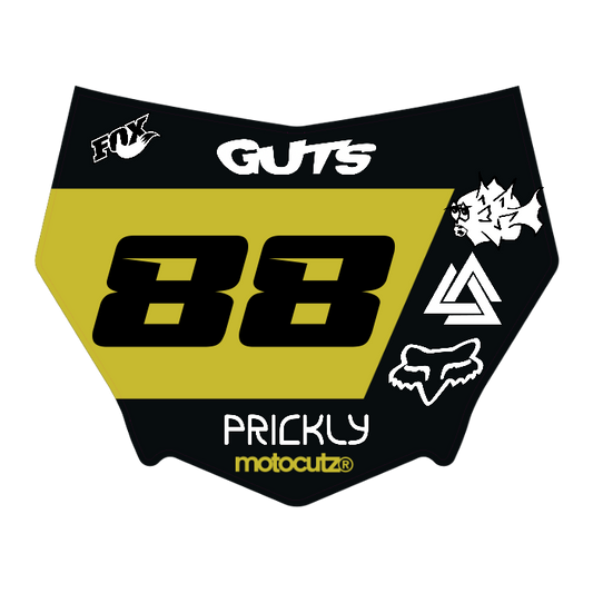 CUSTOM MOTOCUTZ FRONT PLATE DECAL