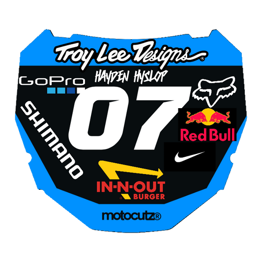 CUSTOM ODI NUMBER PLATE DECAL