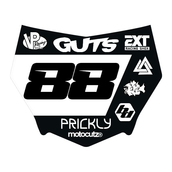 CUSTOM MOTOCUTZ FRONT PLATE DECAL