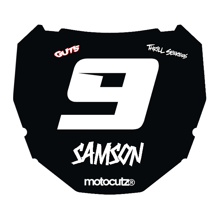 CUSTOM ODI NUMBER PLATE DECAL