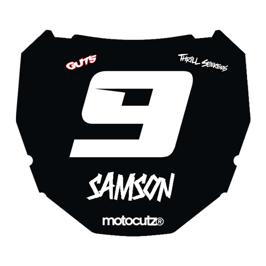 CUSTOM ODI NUMBER PLATE DECAL