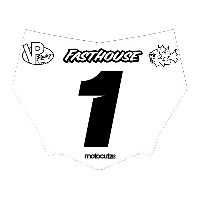 CUSTOM MOTOCUTZ FRONT PLATE DECAL