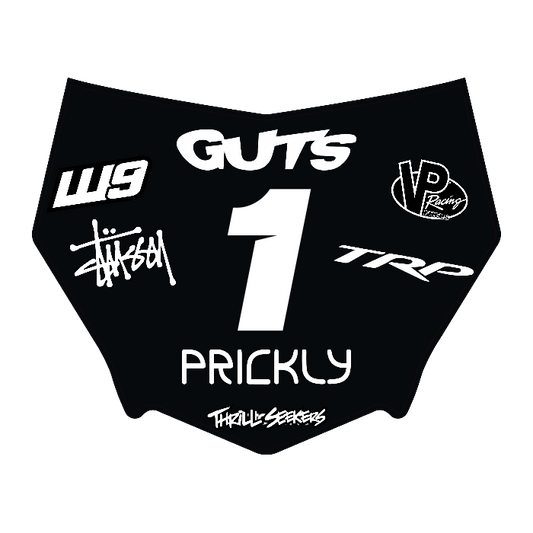CUSTOM MOTOCUTZ FRONT PLATE DECAL