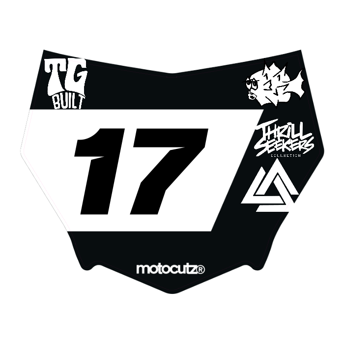 CUSTOM MOTOCUTZ FRONT PLATE DECAL