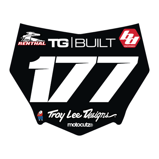 CUSTOM MOTOCUTZ FRONT PLATE DECAL