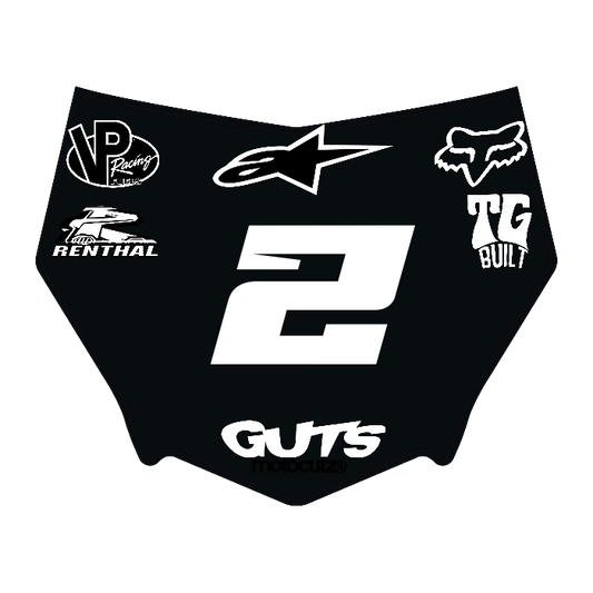 CUSTOM MOTOCUTZ FRONT PLATE DECAL