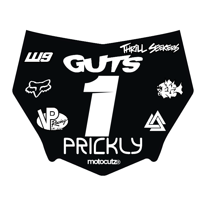 CUSTOM MOTOCUTZ FRONT PLATE DECAL