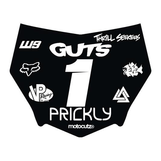 CUSTOM MOTOCUTZ FRONT PLATE DECAL