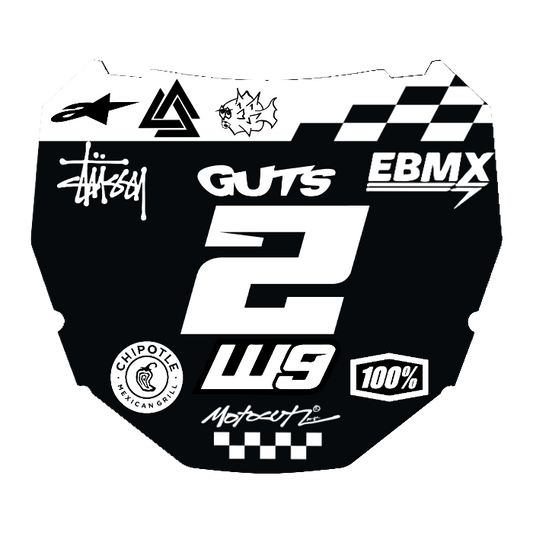 CUSTOM ODI NUMBER PLATE DECAL