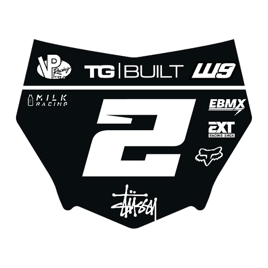 CUSTOM MOTOCUTZ FRONT PLATE DECAL