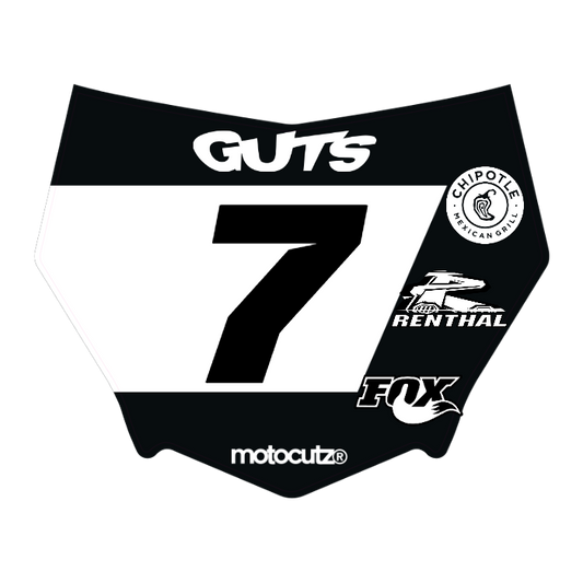 CUSTOM MOTOCUTZ FRONT PLATE DECAL