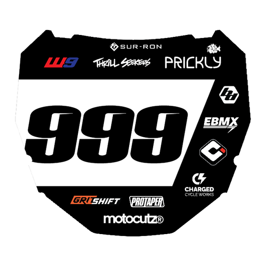 CUSTOM ODI NUMBER PLATE DECAL