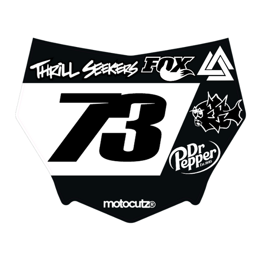 CUSTOM MOTOCUTZ FRONT PLATE DECAL
