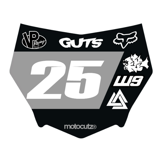 CUSTOM MOTOCUTZ FRONT PLATE DECAL